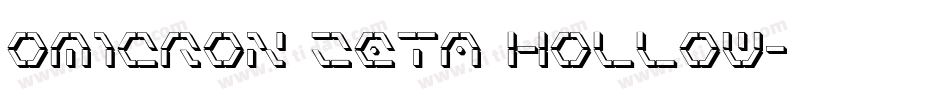 Omicron Zeta Hollow字体转换
